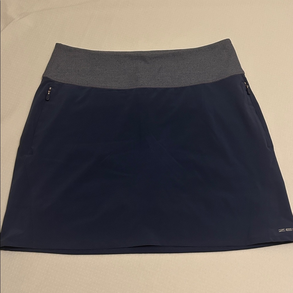 Zero Restriction Blue and Gray Skort